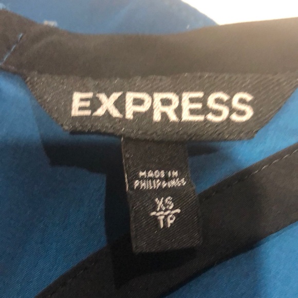 Express blue and black dress size xs - Picture 8 of 9